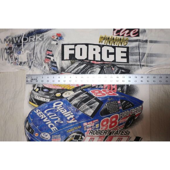90s Vintage NASCAR Racing #88 Robert Yates T-Shirt - Picture 4 of 9